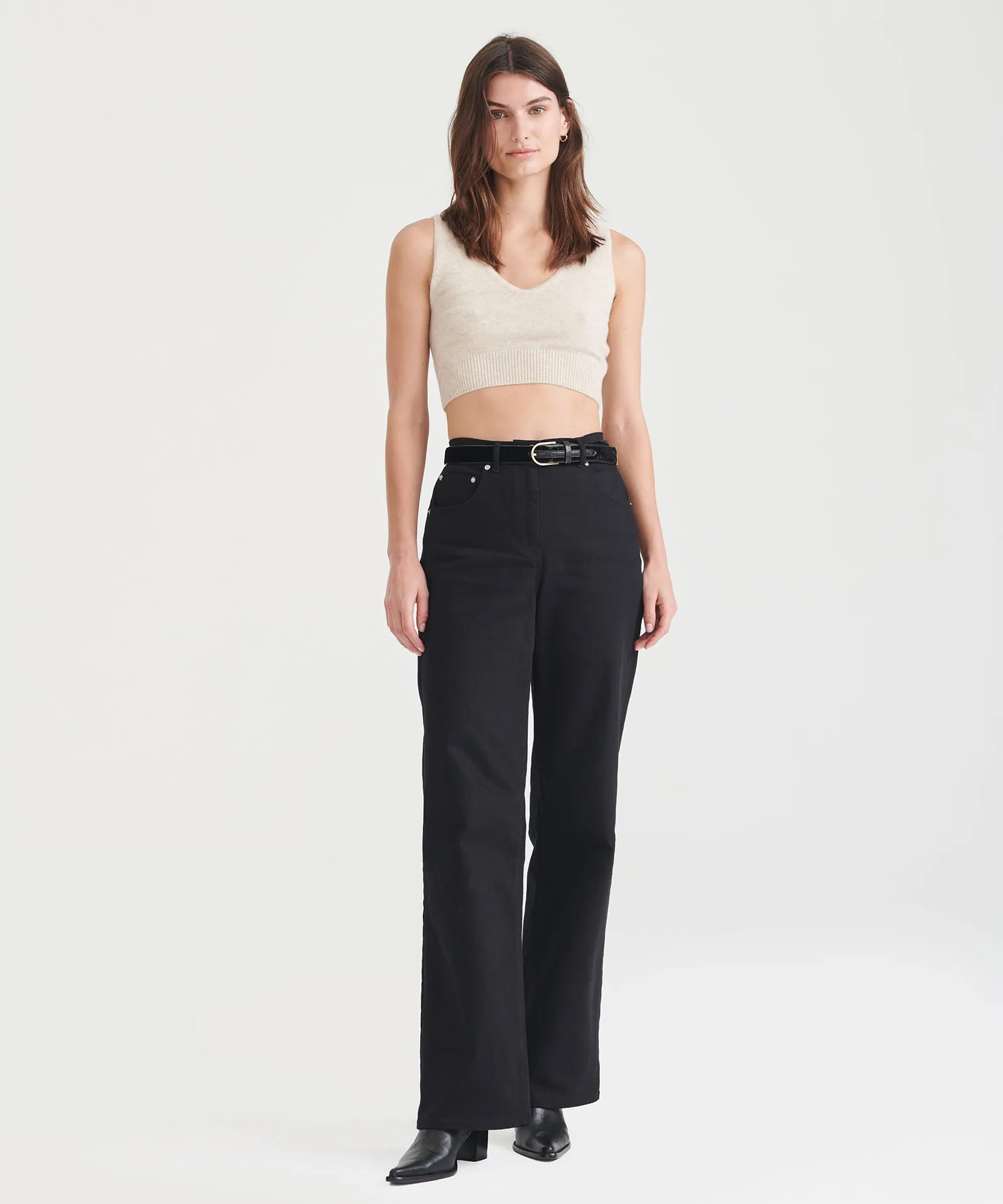 Signature Cashmere Longline Bra Tops