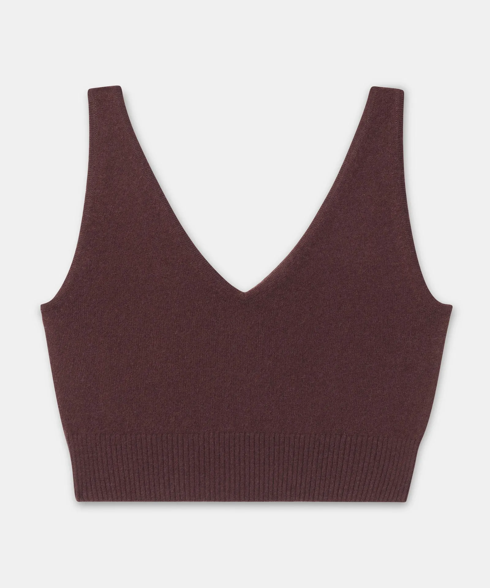 Signature Cashmere Longline Bra Tops