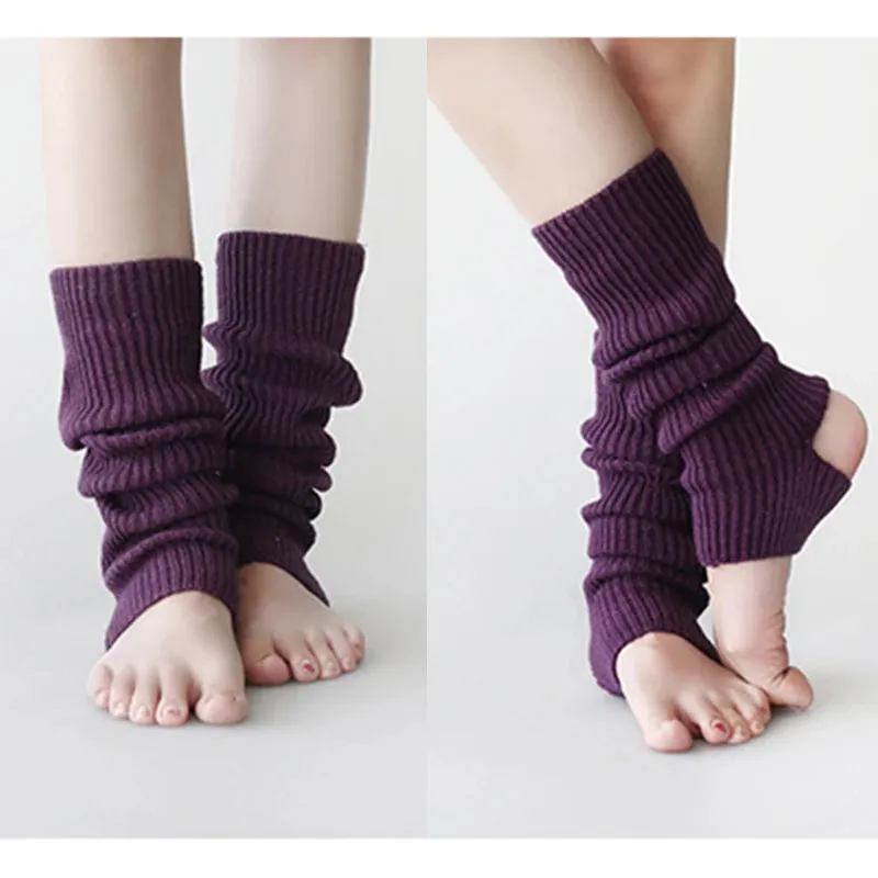 Sohiwoo Japanese Knit Socks Leg Warmers Socks Harajuku Winter Boot Cuffs Footsteps Long Legs Socks Lolita Leg Cover Cable Knit Socks