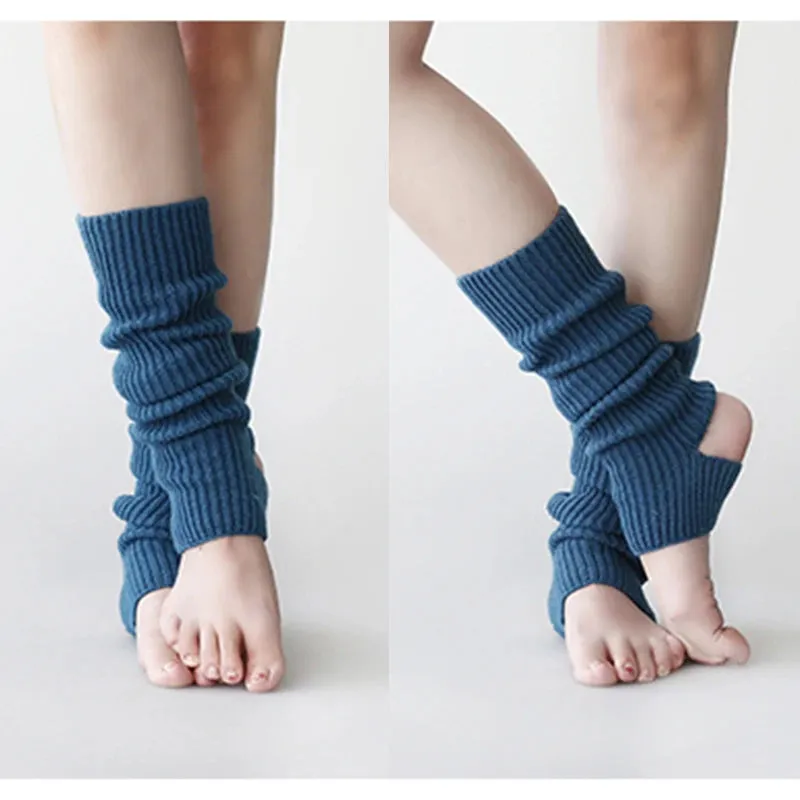 Sohiwoo Japanese Knit Socks Leg Warmers Socks Harajuku Winter Boot Cuffs Footsteps Long Legs Socks Lolita Leg Cover Cable Knit Socks