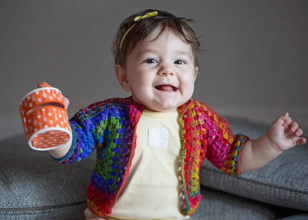 Squared Up Baby Jacket Crochet Kit (Urth Yarns) Online Only