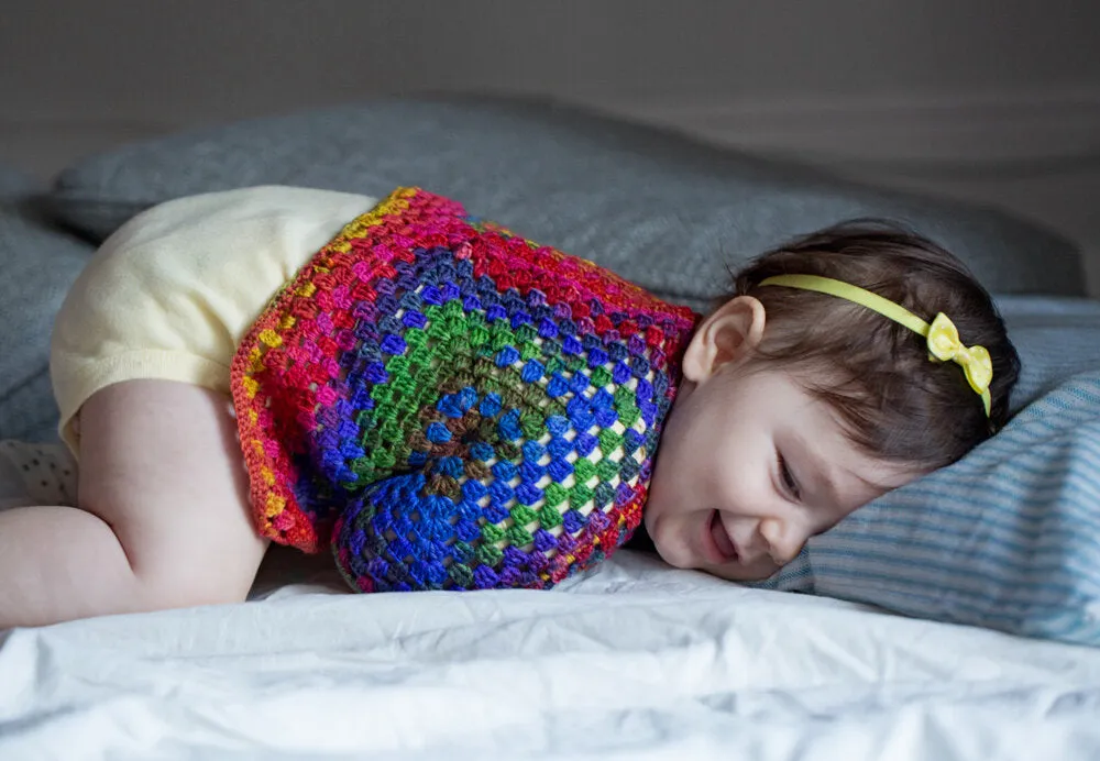 Squared Up Baby Jacket Crochet Kit (Urth Yarns) Online Only