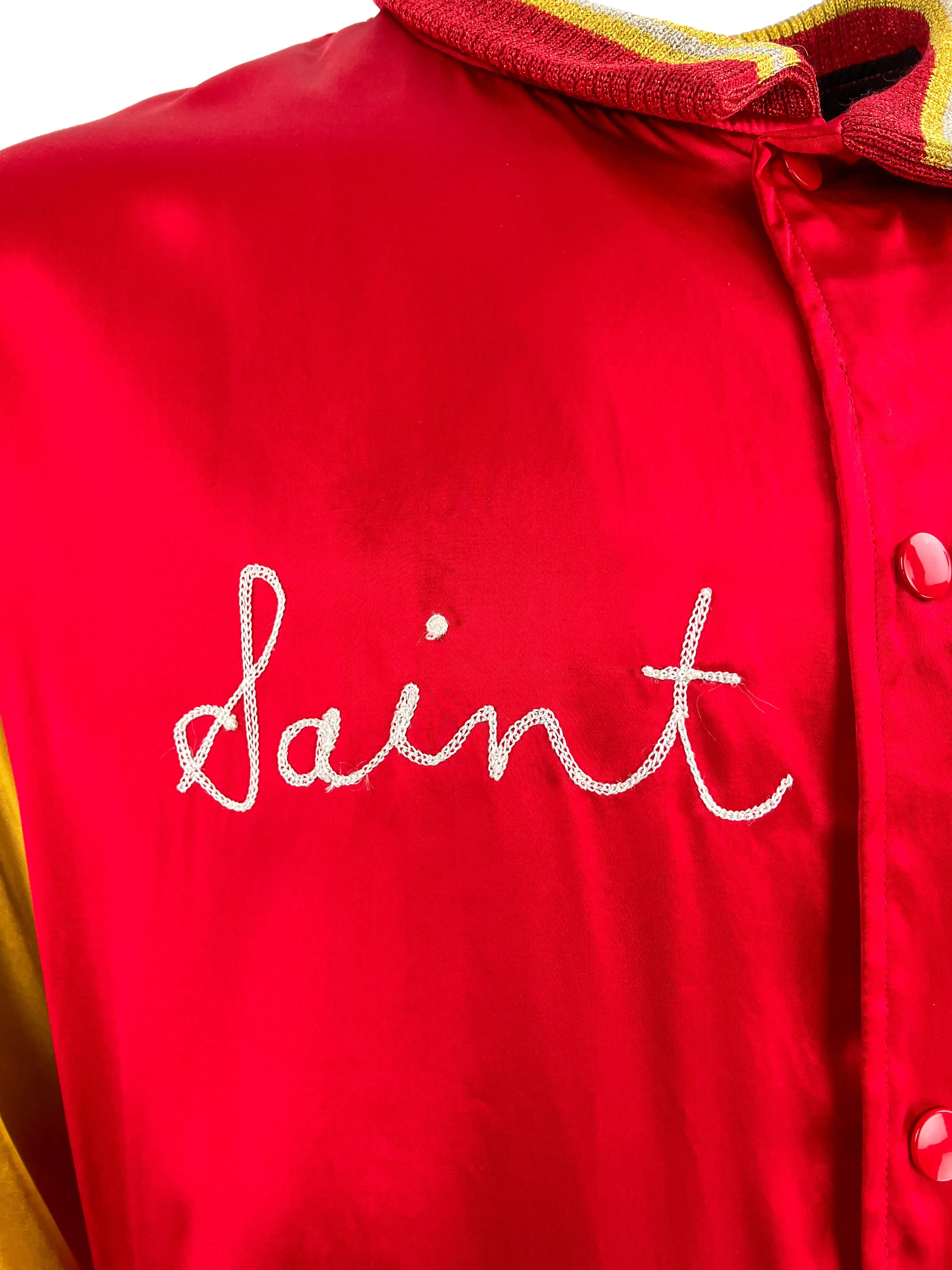 St. Michael Varsity Saint Jacket in Red/Gold