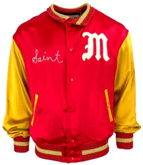 St. Michael Varsity Saint Jacket in Red/Gold