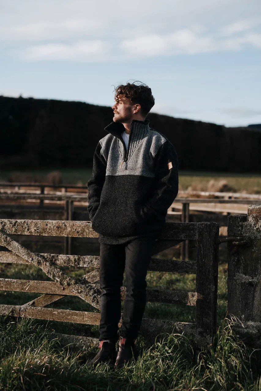 Station Half Zip Men - Charcoal Grey