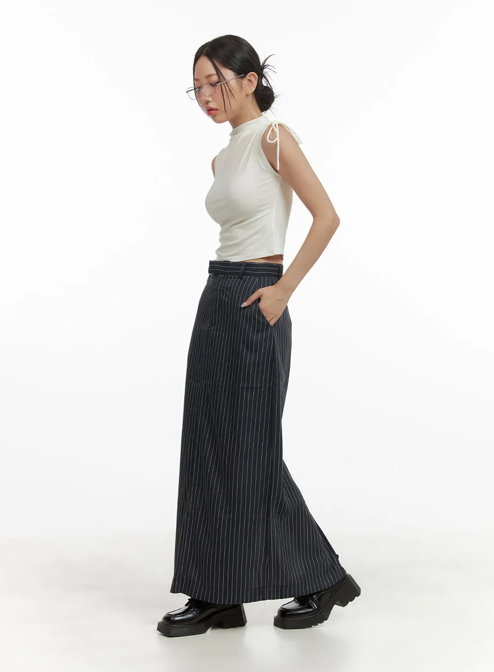 Stripe Maxi Skirt CY423