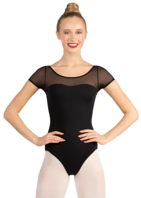 Studio Mesh Short Sleeve Leotard