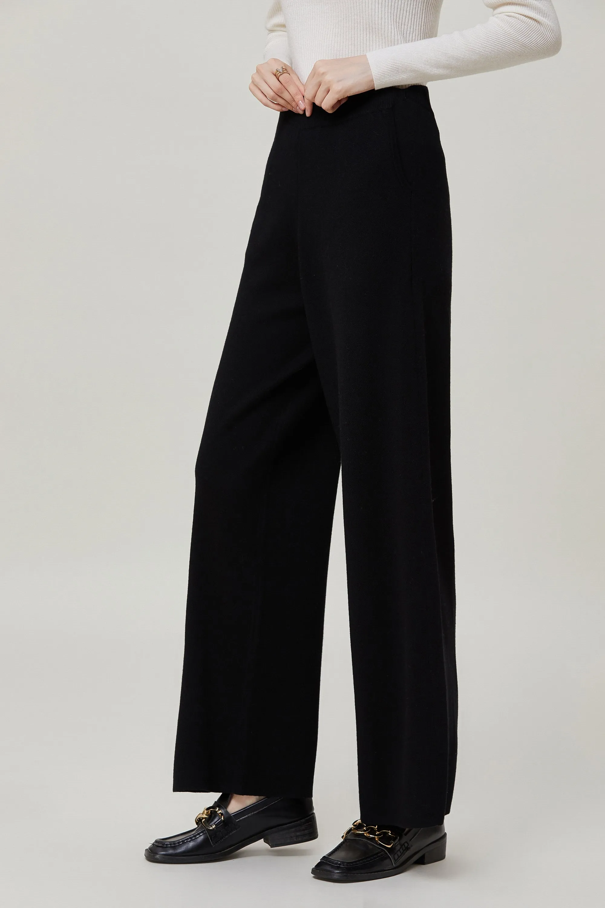 Sylphide | Sian Black Wool Blend Pants