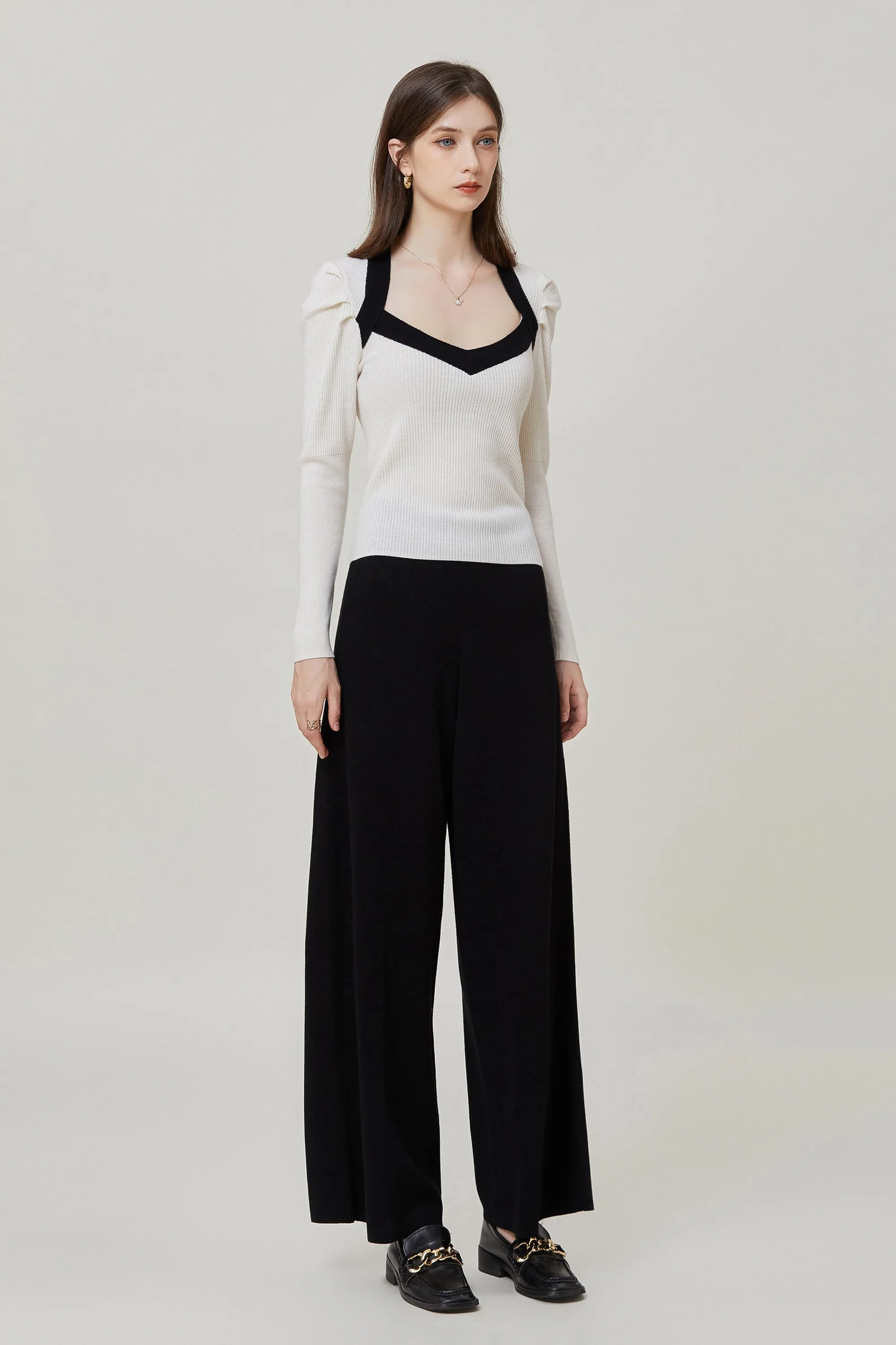 Sylphide | Sian Black Wool Blend Pants