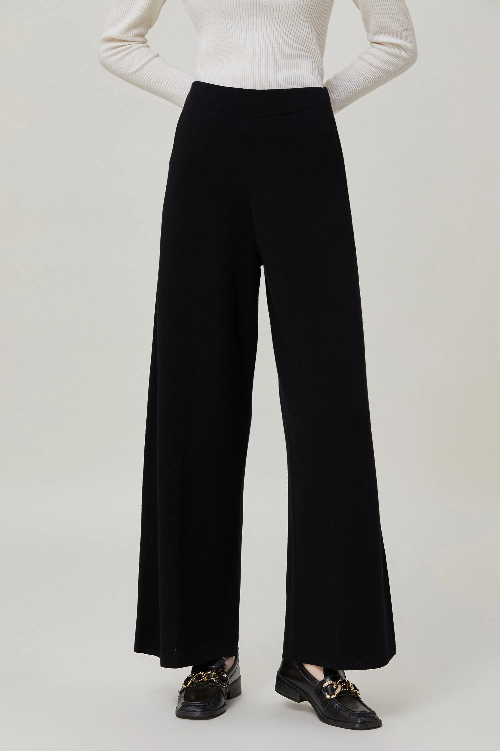 Sylphide | Sian Black Wool Blend Pants