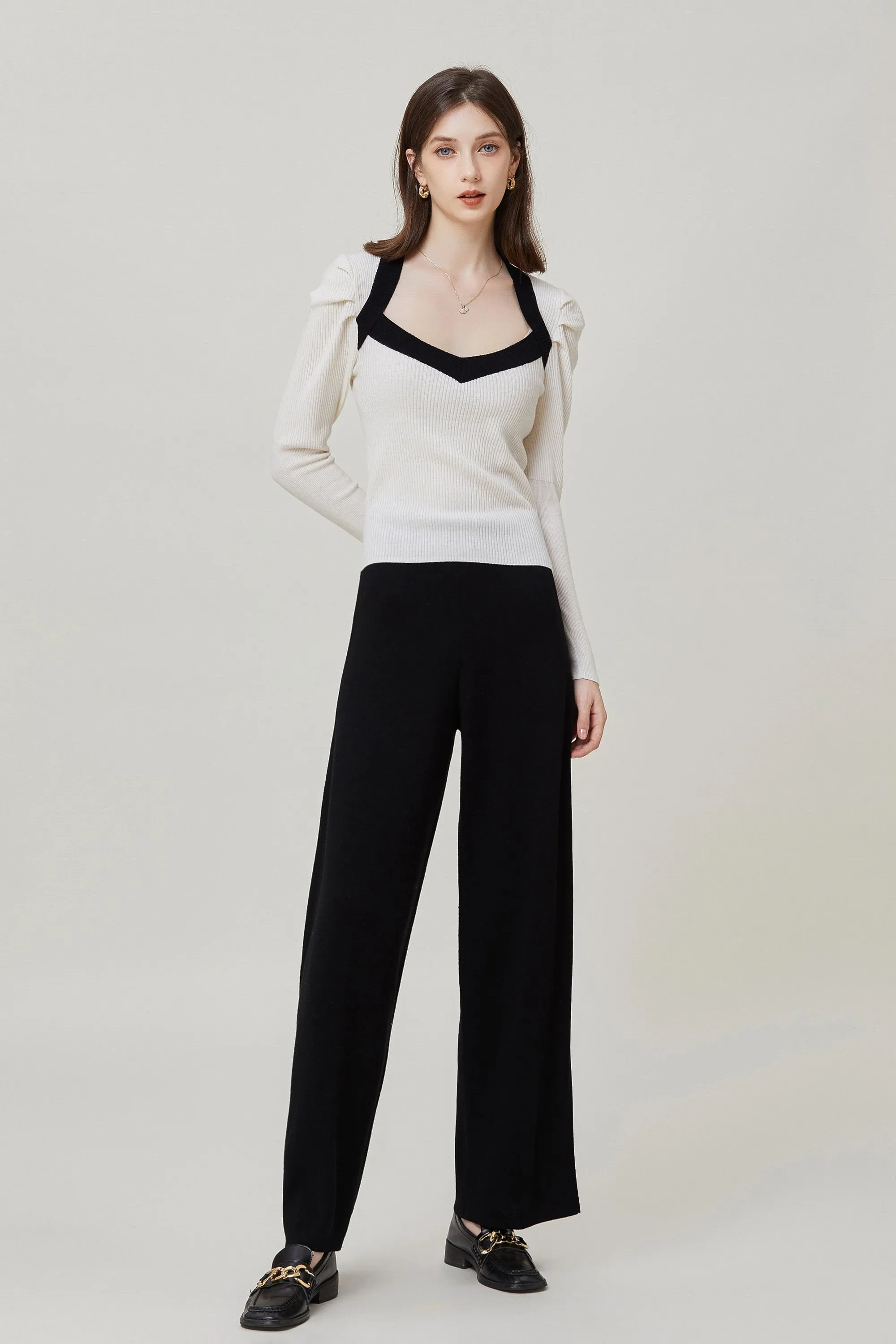 Sylphide | Sian Black Wool Blend Pants