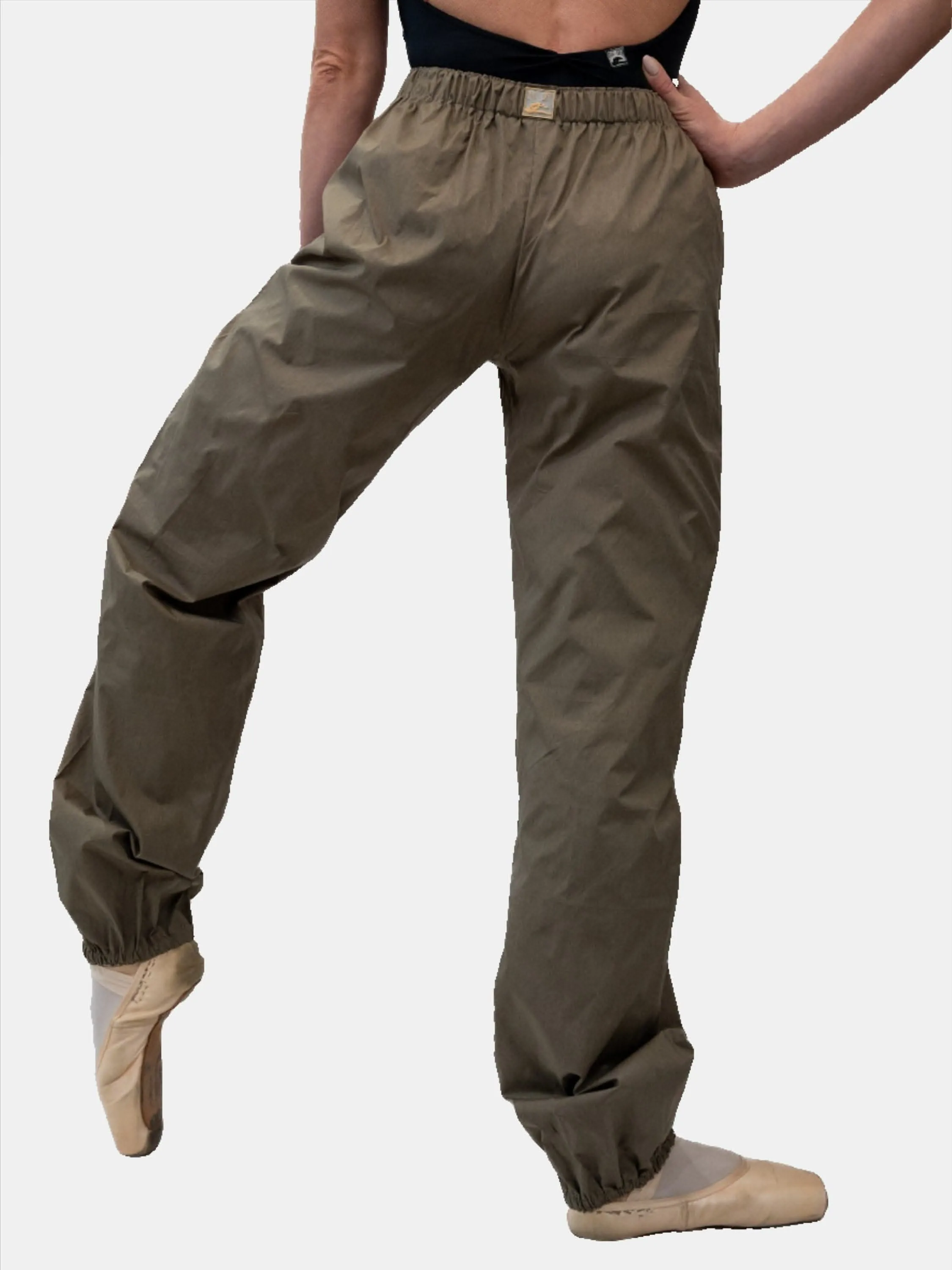 Taupe Warm-Up Dance Trash Bag Pants MP5003