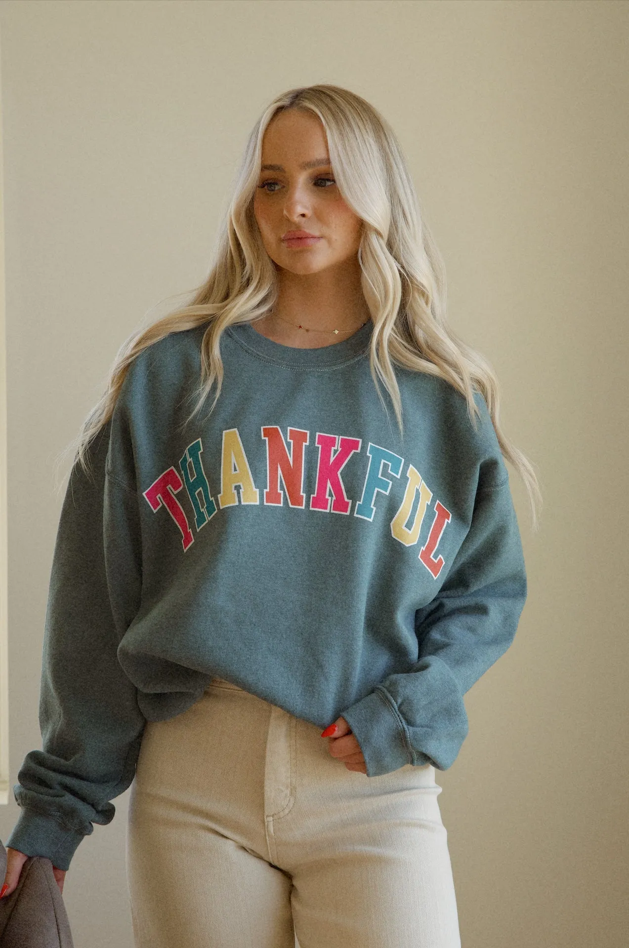 Thankful Graphic Sweatshirt