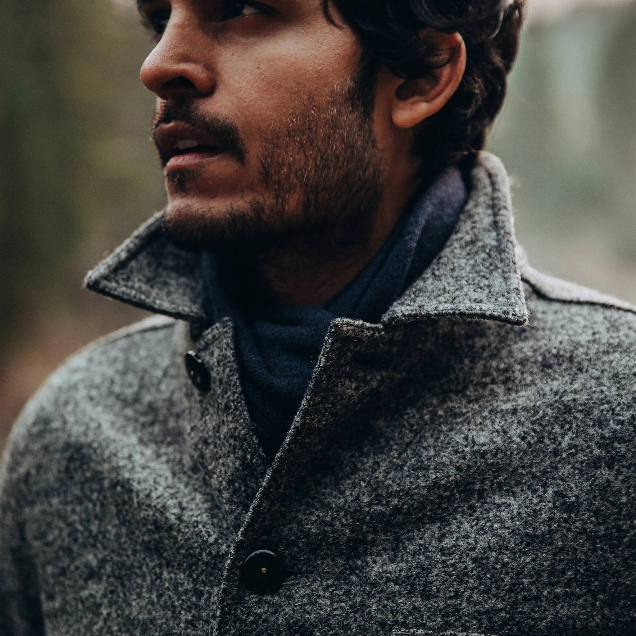 The Ojai Jacket in Charcoal Wool