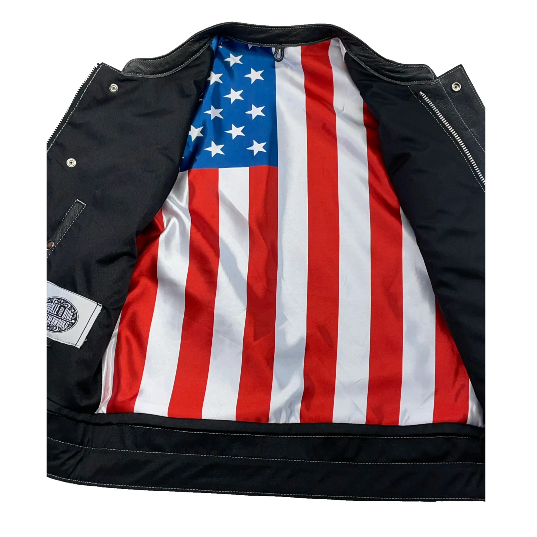 The "Duty and Honor" US Flag Club Style Vest