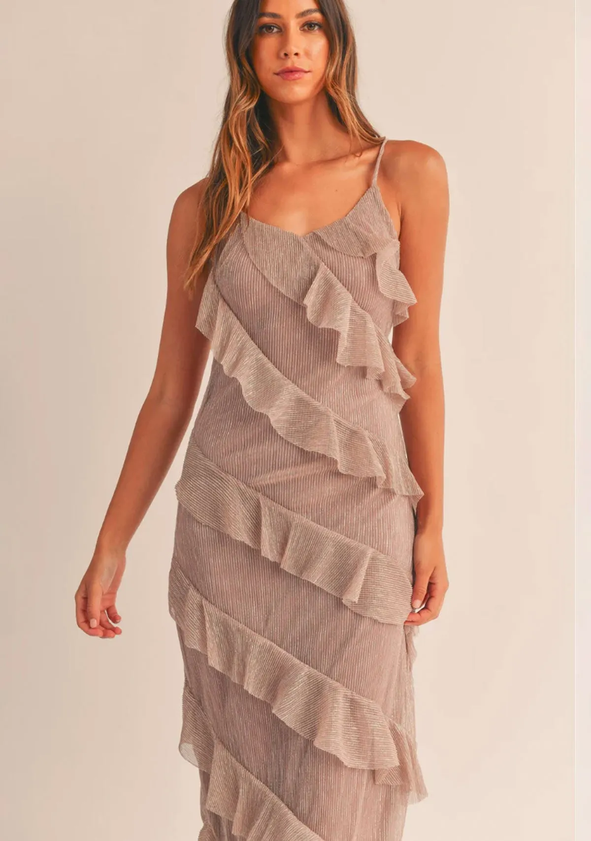 Tiered Ruffled Maxi Dress