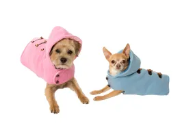 Toggle Hooded, Pink, Blue Coat