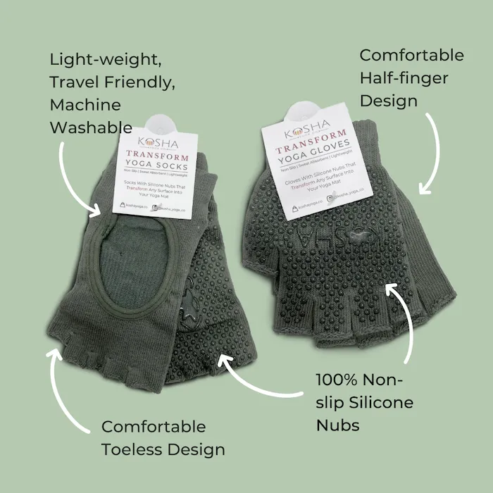 Transform Yoga Socks & Gloves