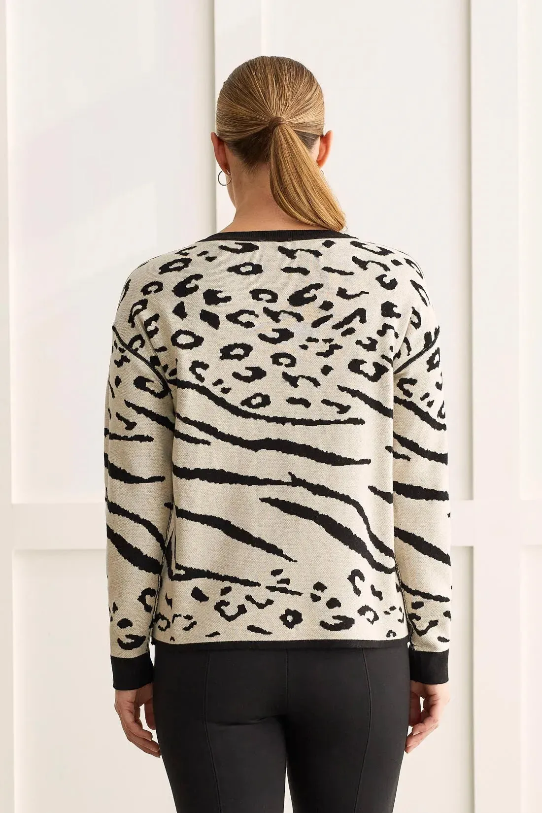 Tribal | Reversible Cotton Crew Neck Sweater | Women's