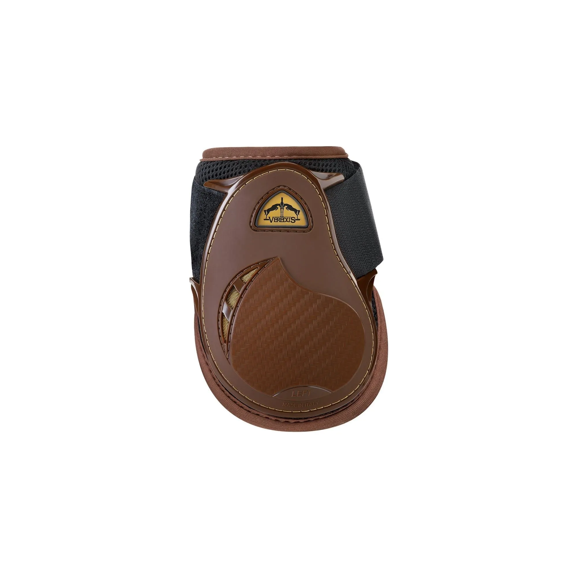 Veredus Grand Slam Young Jump - Rear Fetlock Boots -  Young Horse - Brown/Gold