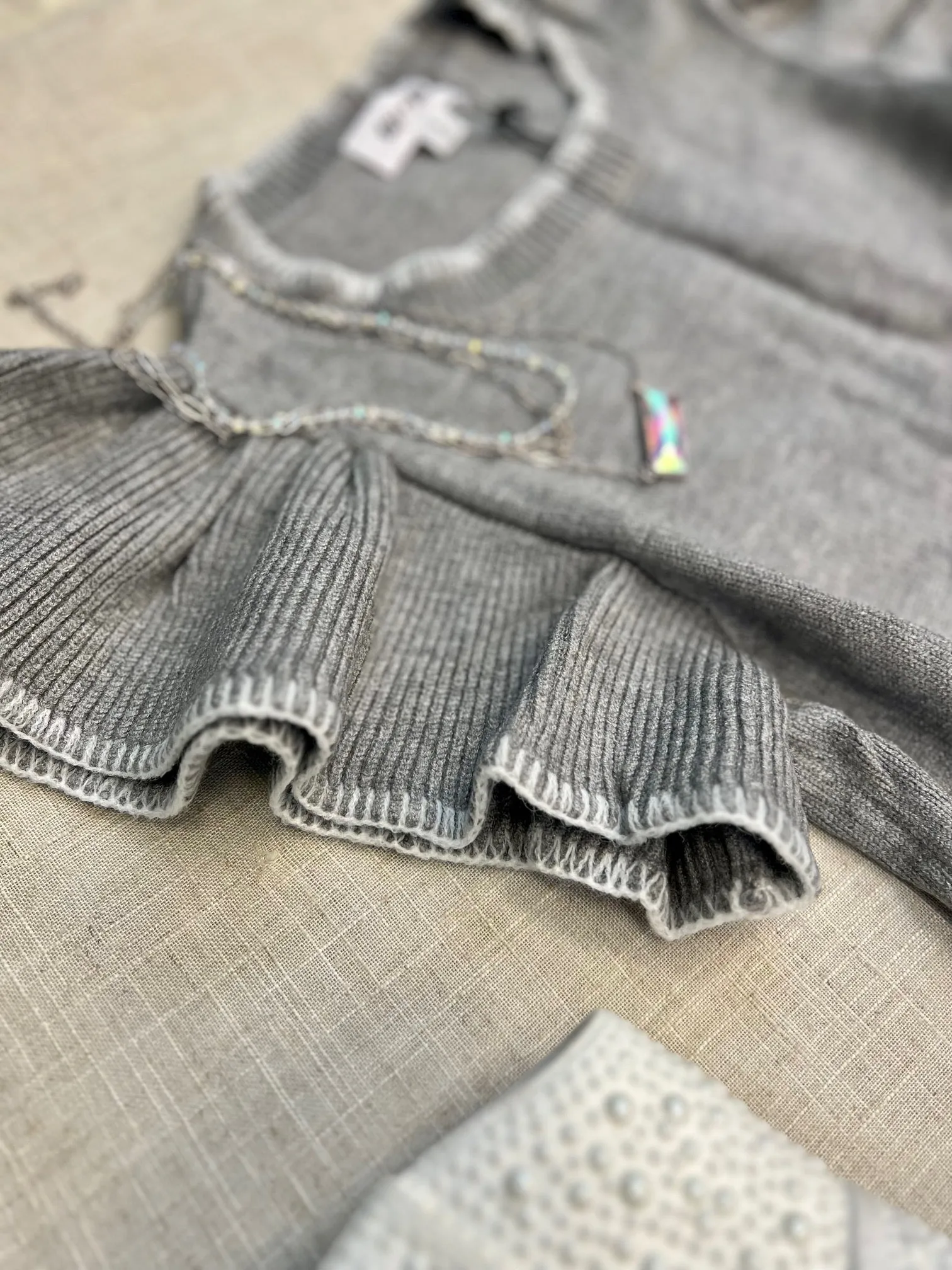 Wardrobe Staple Grey Cropped Sweater*