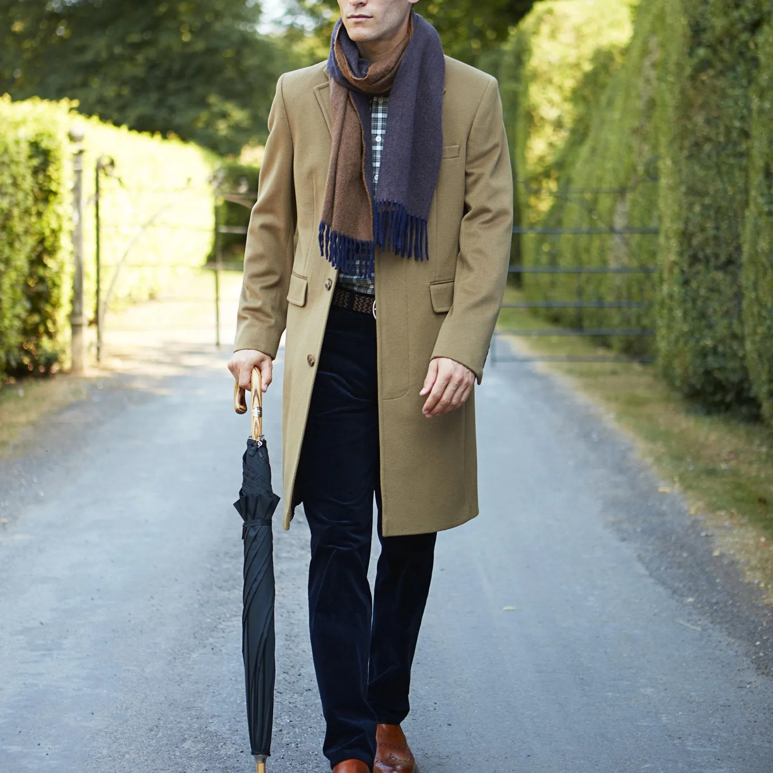 Warrington Charcoal Wool Cashmere Coat