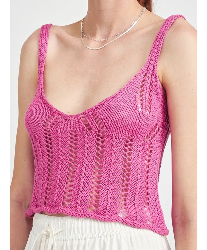 Way Out Crochet Crop Top