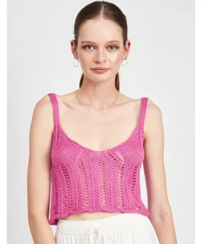 Way Out Crochet Crop Top