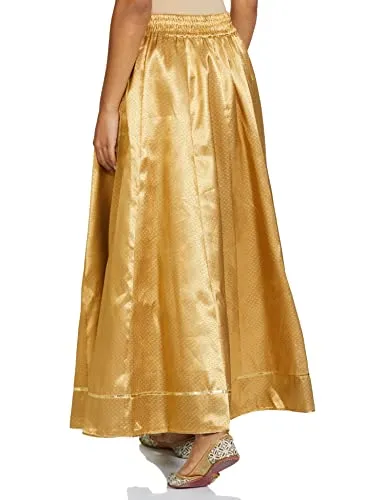 Wishful Synthetic Full Skirt Gold