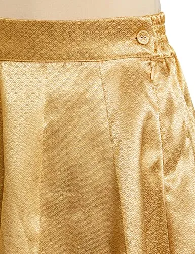 Wishful Synthetic Full Skirt Gold