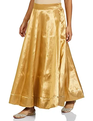 Wishful Synthetic Full Skirt Gold