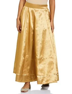 Wishful Synthetic Full Skirt Gold