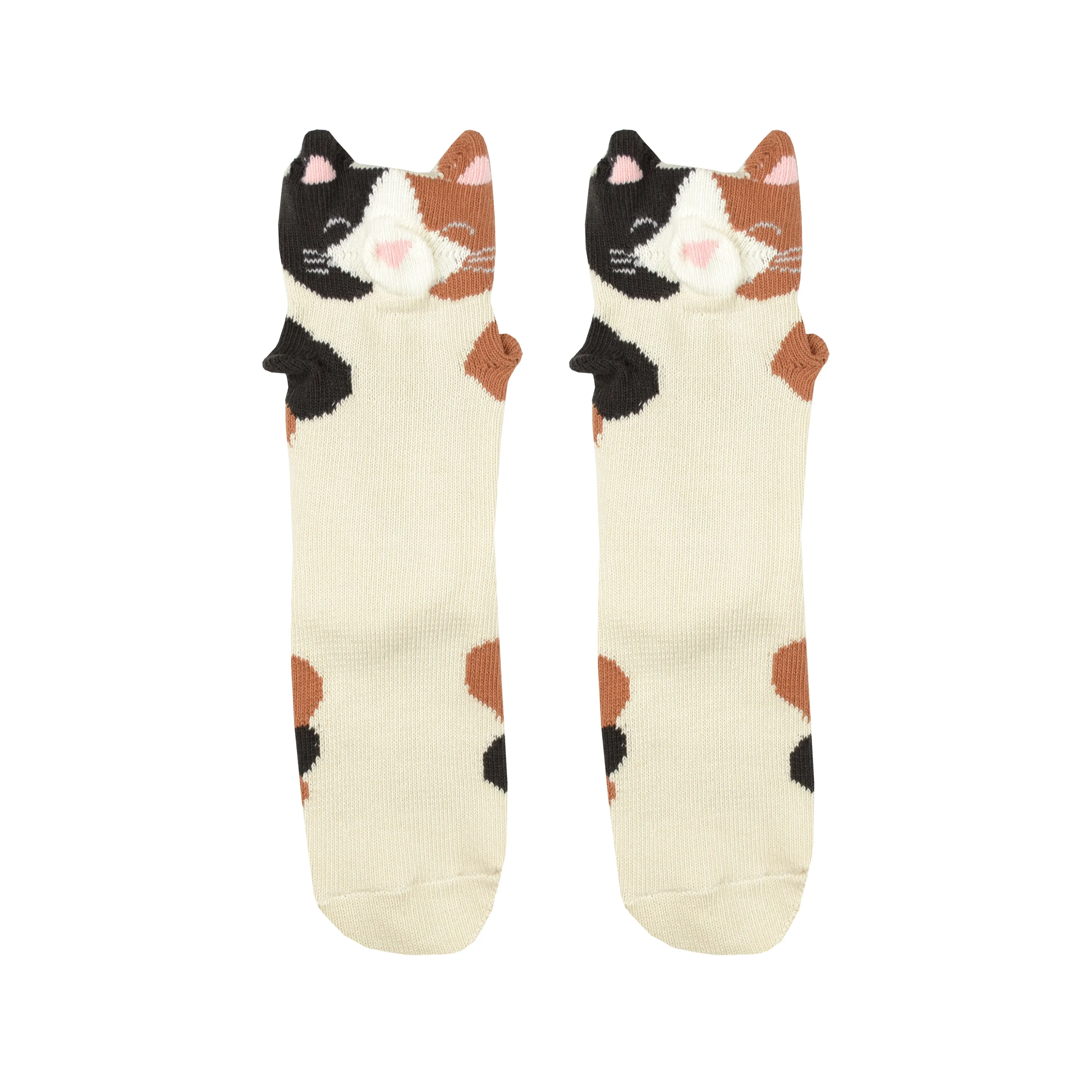 Women's 3D Calico Cat Socks