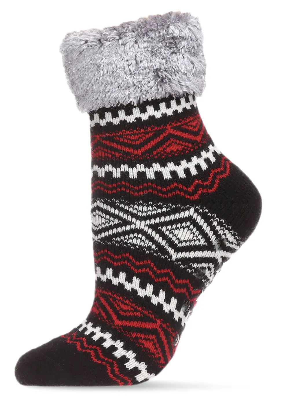 Women's Aztec Fairisle Lined Cabin Socks