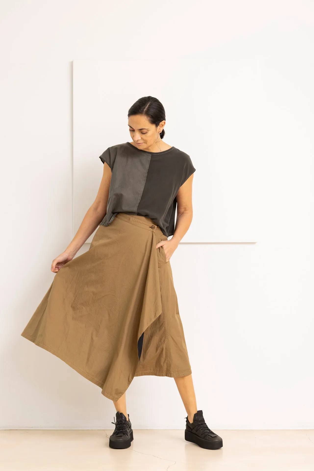 YAMAMOTO Y'S SKIRT BEIGE