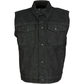 Z1R Denim Vest - Black